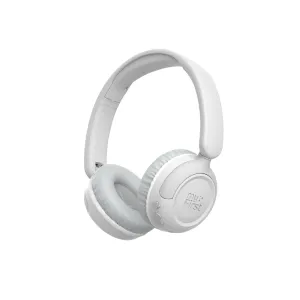 myFirst CareBuds Max bērnu virsausu austiņas Mist White krāsā ar mīkstiem ausu spilventiņiem un polsterētu galvas stīpu