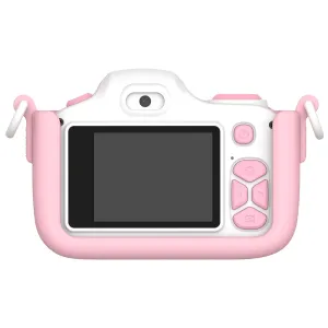 Appareil photo numérique myFirst Camera 3 rose pour enfants avec grand écran, objectif selfie et coque antichoc