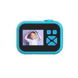myFirst Camera 10 blå barnkamera med skärm och styrknappar på vit bakgrund