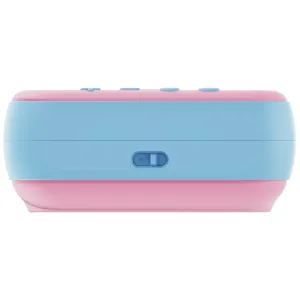 Appareil photo à impression instantanée myFirst Camera Insta 20 pour enfants, rose pastel et bleu, avec boîtier arrondi et boutons sur le dessus