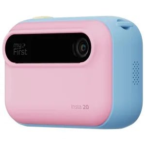 Appareil photo instantané pour enfants myFirst Insta 20 en rose et bleu, avec objectif et fenêtre d’affichage