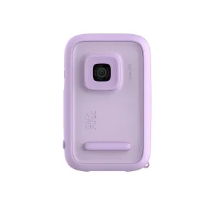 myFirst Camera 50 lila barnkamera med centrerat objektiv, rundat barnvänligt hölje och präglad logotyp