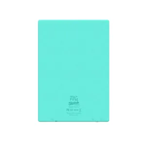 myFirst Sketch Pro Neo elektronisk ritplatta för barn, sedd bakifrån i turkos med rundade hörn