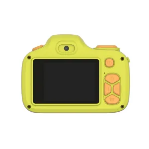 Appareil photo pour enfants myFirst Camera 3 jaune avec écran arrière, objectif et boutons orange pour photos et vidéos