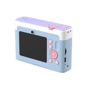 myFirst Insta Lux Cotton Candy Mix kiirpildikaamera tagumise ekraani, roosade juhtnuppude ja pastellviimistlusega