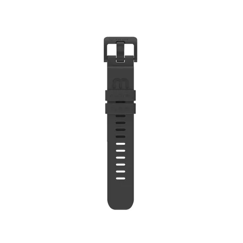 myFirst black silicone smartwatch strap for kids, with quick-release fit for S3 and S3+ watches