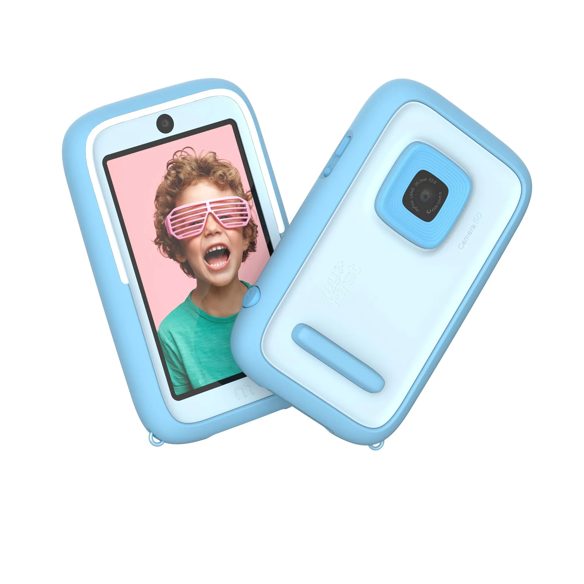 myFirst Camera 50 - Innovativ digitalkamera för barn med lättanvänd design och högkvalitativa bilder - Blå