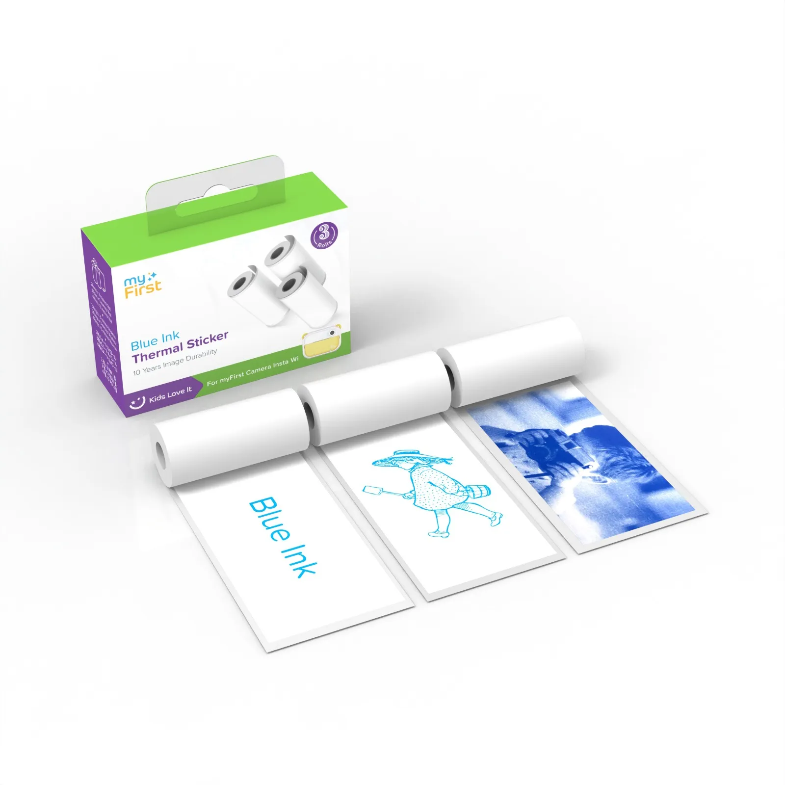 myFirst Camera Insta Thermal Sticker - Blå