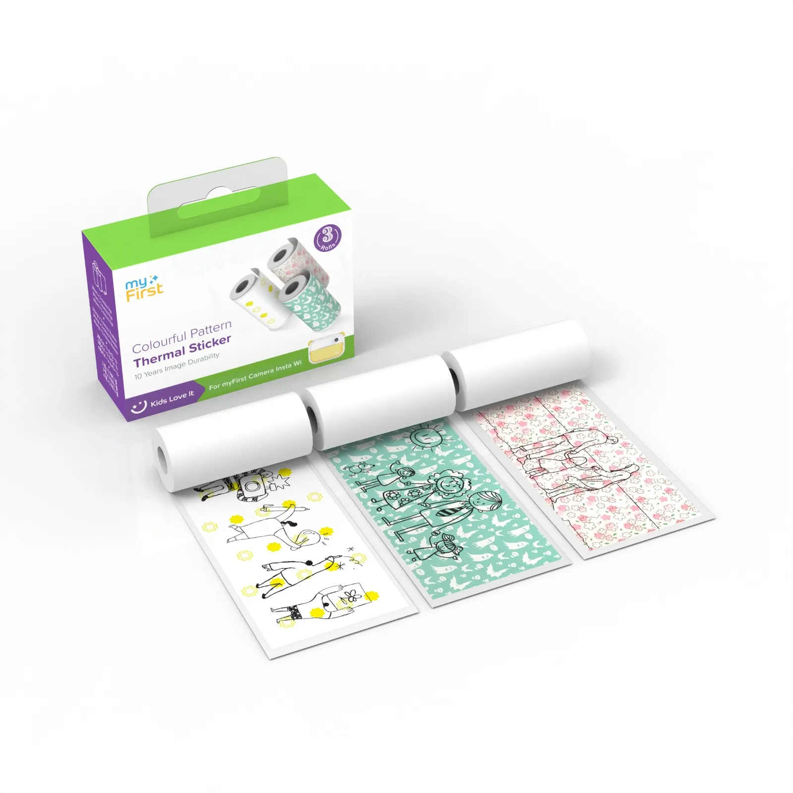 myFirst Camera Insta Thermal Sticker Coloful Patterns